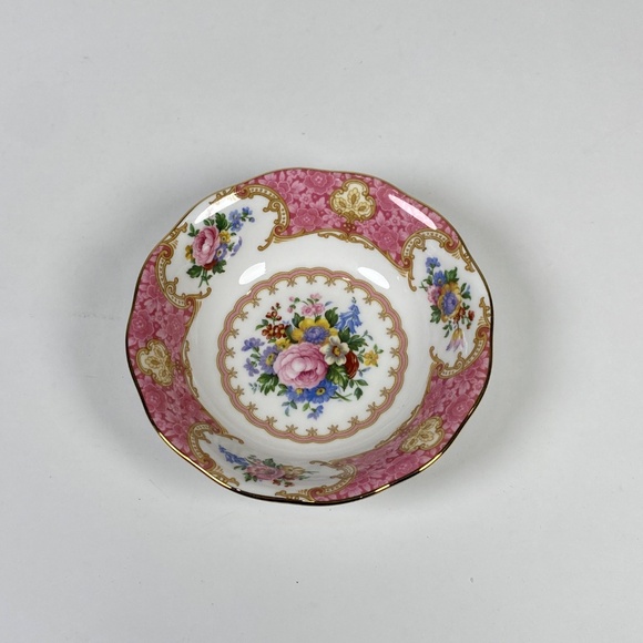 Vintage Royal Albert Bone China Lady Carlyle Dessert Fruit Bowl Made in England - Picture 2 of 6